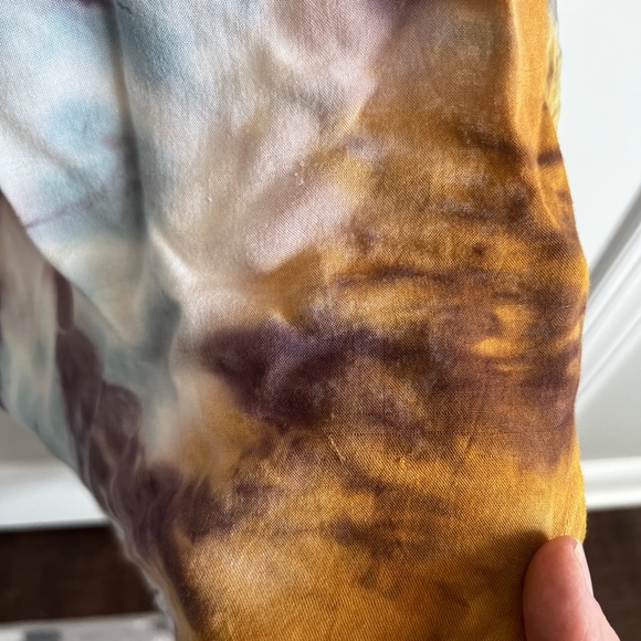 Young Fabulous & Broke Tie-Dye Maxi Dress w/Belt Sz Small excellent condition - Picture 8 of 9